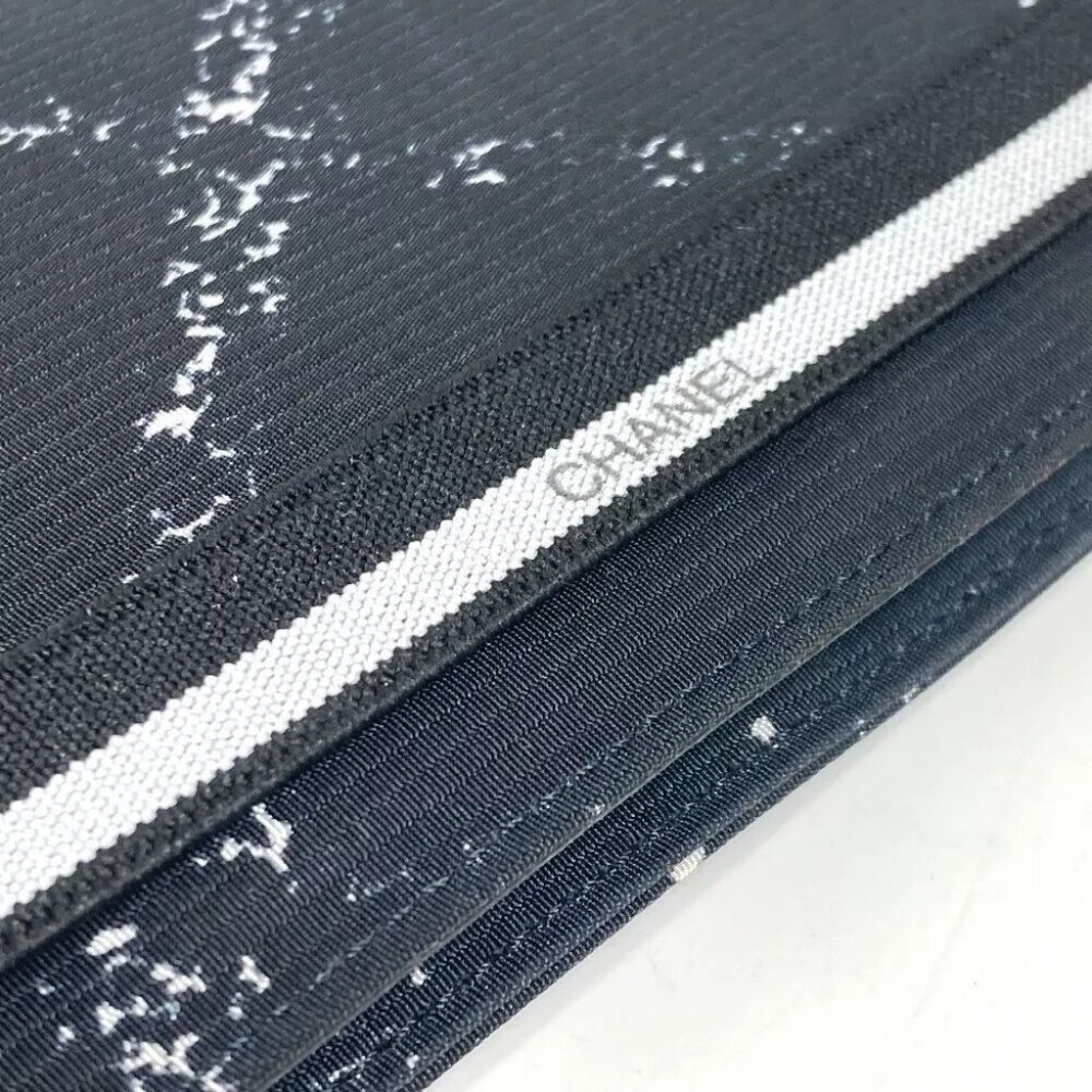 CHANEL Old travel line long wallet bifold Long Wallet Nylon Black - Picture 7 of 15